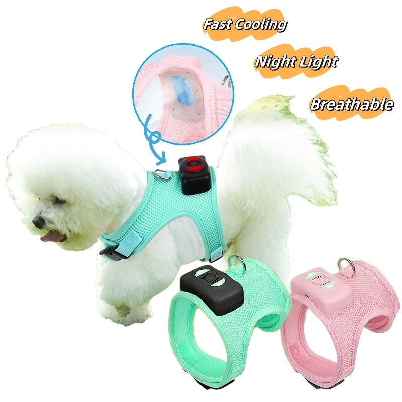 Pets Dog Vest Chest Strap Harness Air Conditioner Cooling And Breathable