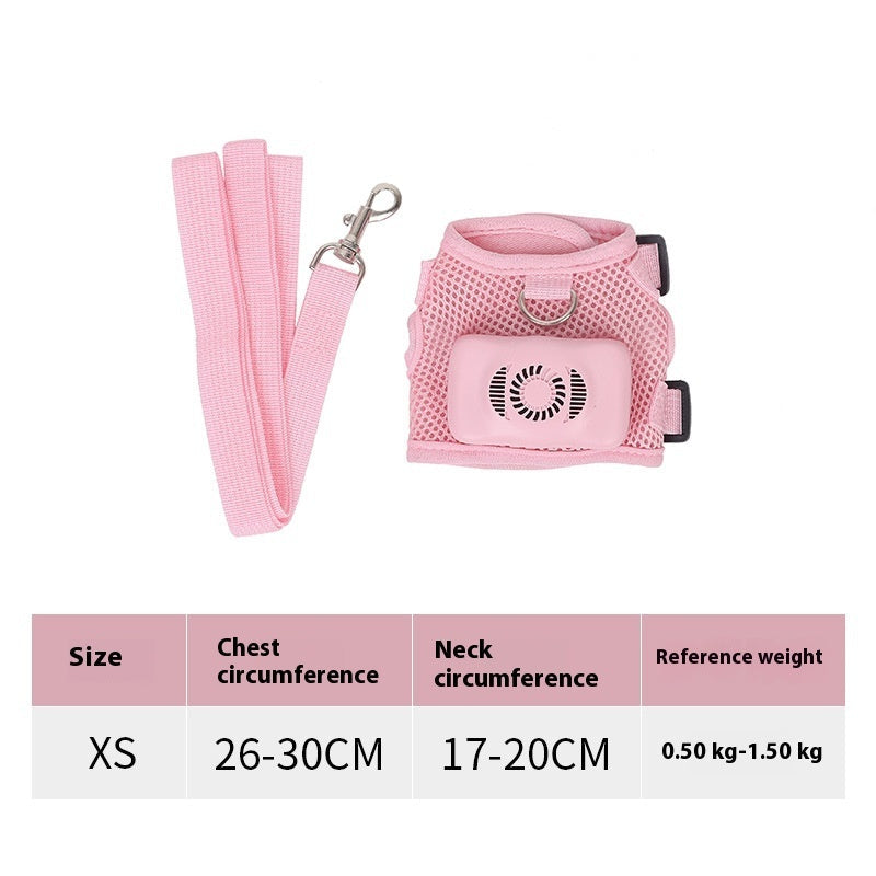 Pets Dog Vest Chest Strap Harness Air Conditioner Cooling And Breathable