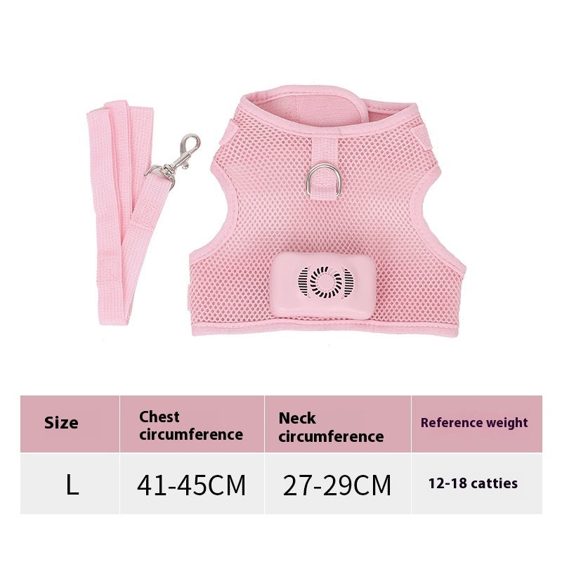 Pets Dog Vest Chest Strap Harness Air Conditioner Cooling And Breathable