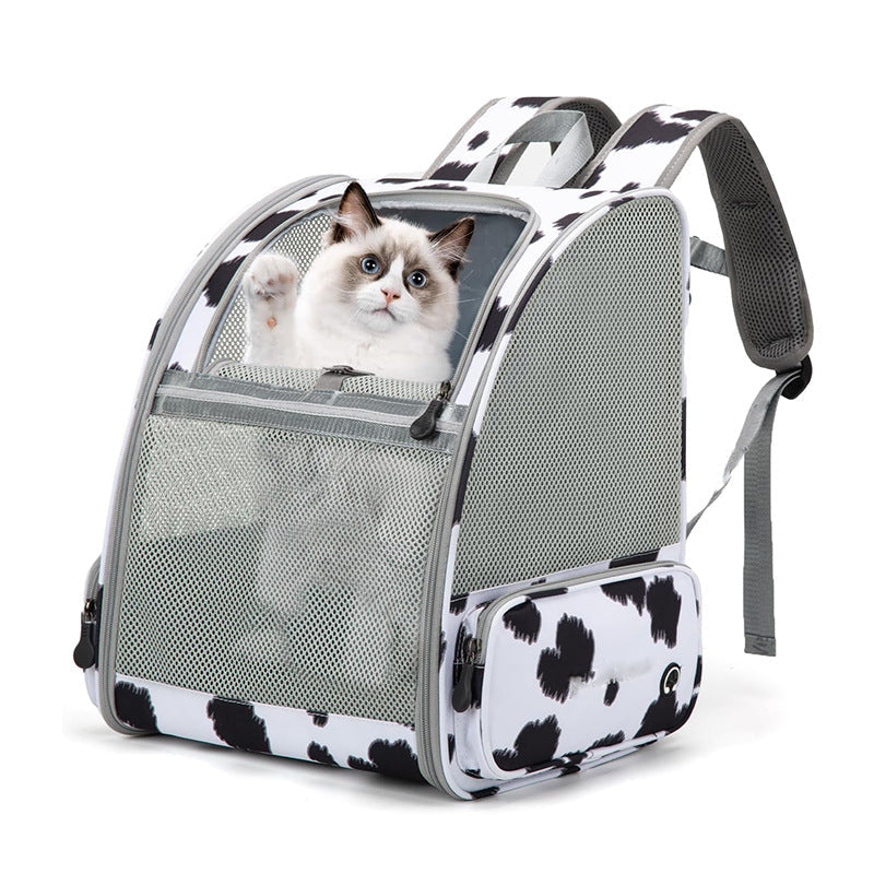 Pet Backpack  with Breathable Mesh for Hiking, Perfect Cat Backpack for Everyday Adventures