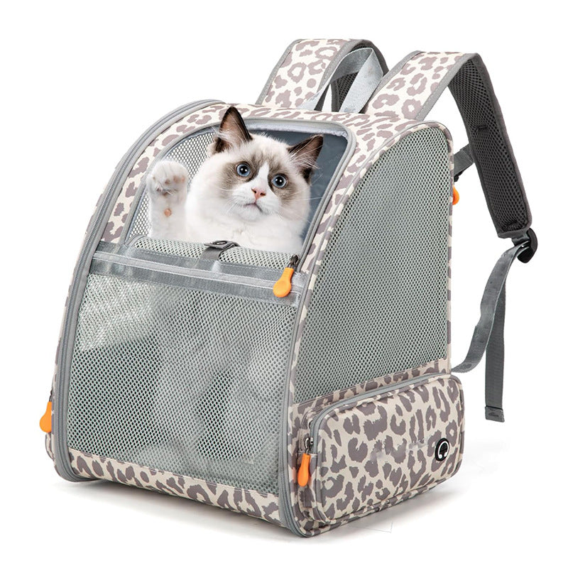 Pet Backpack  with Breathable Mesh for Hiking, Perfect Cat Backpack for Everyday Adventures