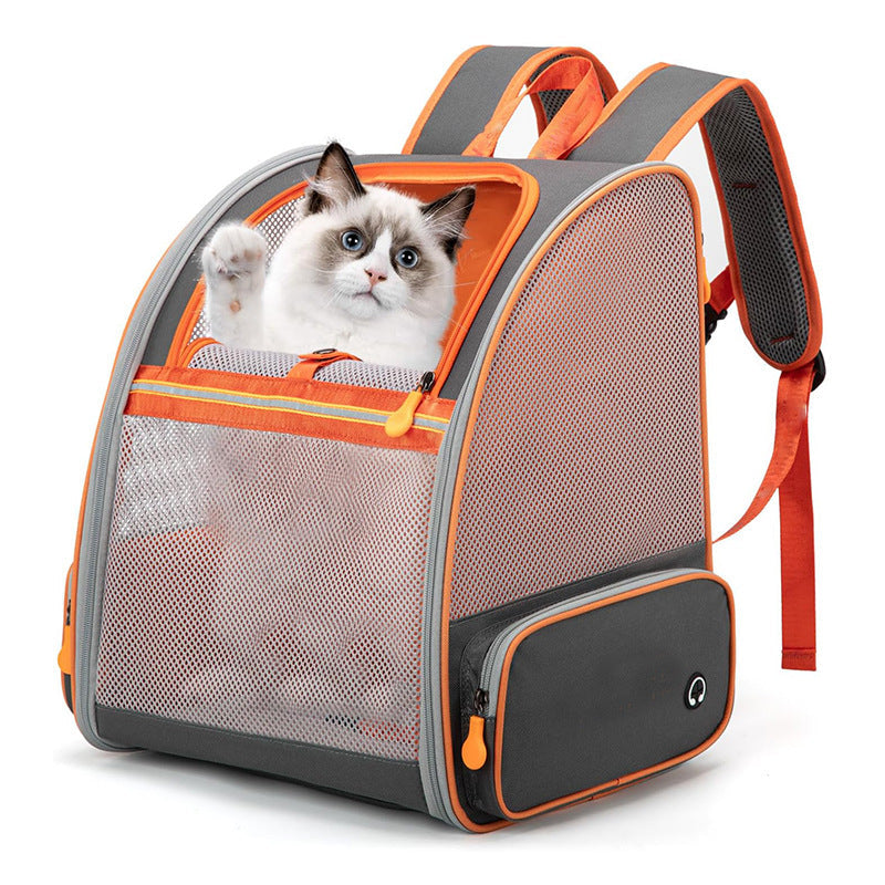 Pet Backpack  with Breathable Mesh for Hiking, Perfect Cat Backpack for Everyday Adventures