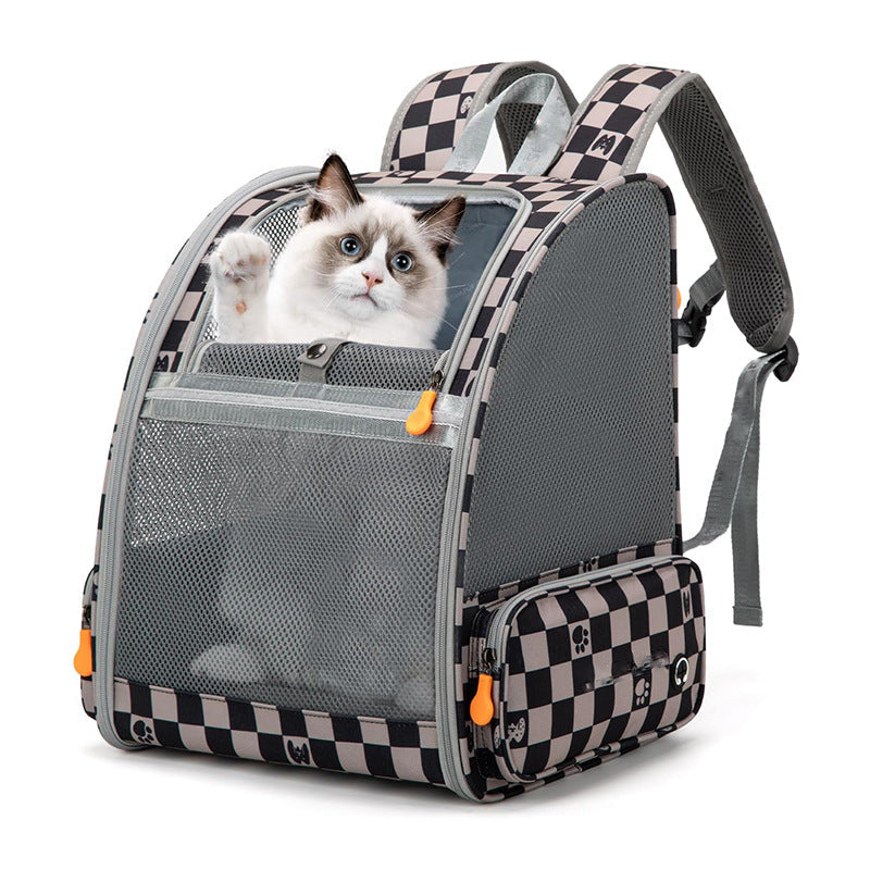 Pet Backpack  with Breathable Mesh for Hiking, Perfect Cat Backpack for Everyday Adventures