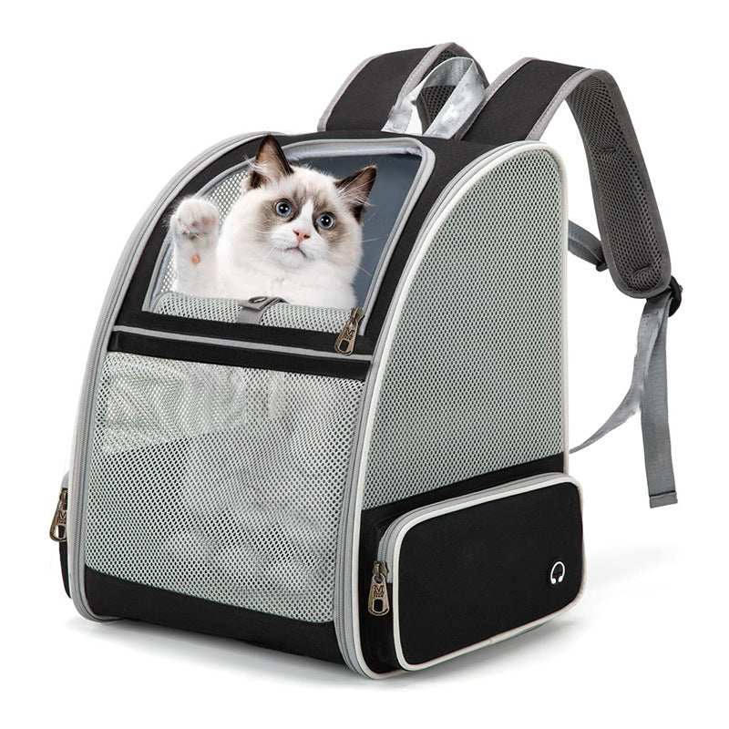 Pet Backpack  with Breathable Mesh for Hiking, Perfect Cat Backpack for Everyday Adventures