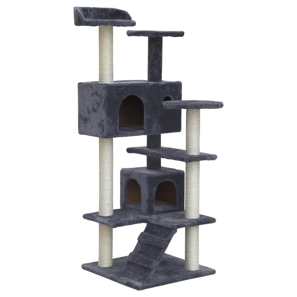Pet Cat Tree 134cm Trees Scratching Post Scratcher Tower Condo House