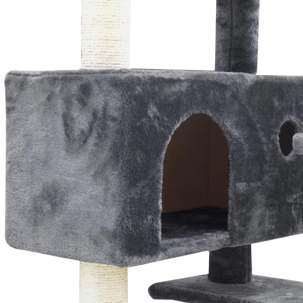 Pet Cat Tree 134cm Trees Scratching Post Scratcher Tower Condo House