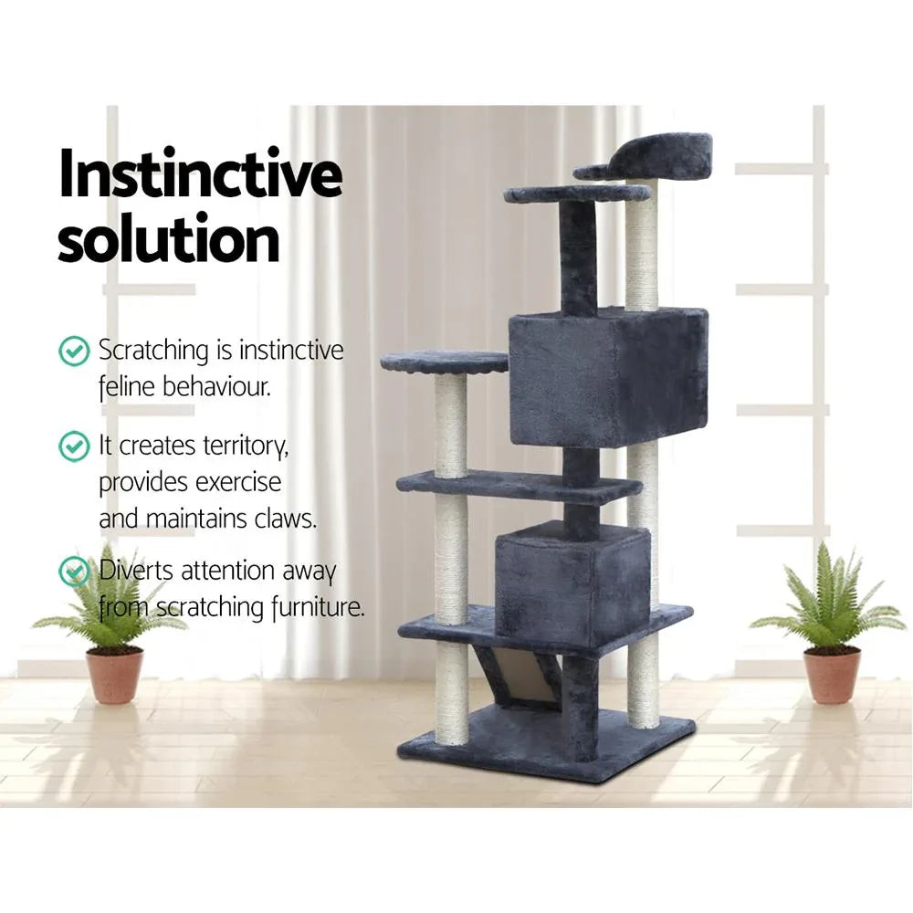 Pet Cat Tree 134cm Trees Scratching Post Scratcher Tower Condo House