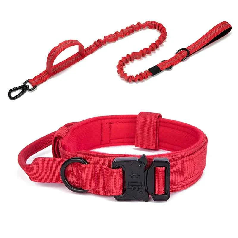 Durable Nylon Dog Collar With Reflective Leash Set
