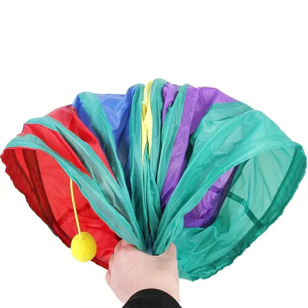 Foldable  Breathable Indoor Play Tunnel for Cats