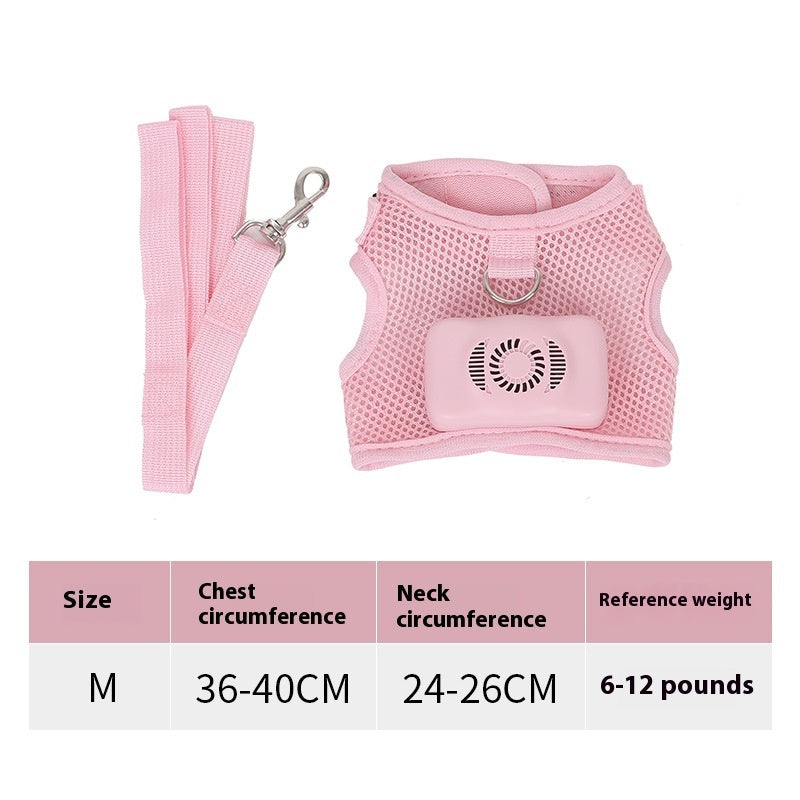 Pets Dog Vest Chest Strap Harness Air Conditioner Cooling And Breathable