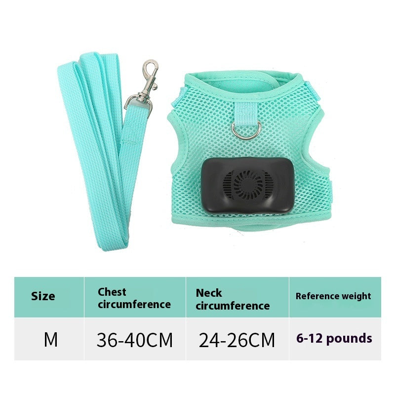 Pets Dog Vest Chest Strap Harness Air Conditioner Cooling And Breathable