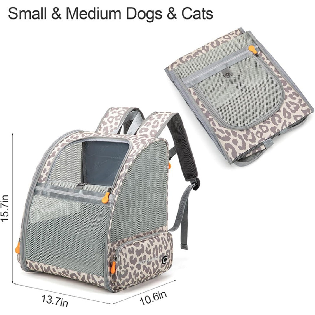 Pet Backpack  with Breathable Mesh for Hiking, Perfect Cat Backpack for Everyday Adventures