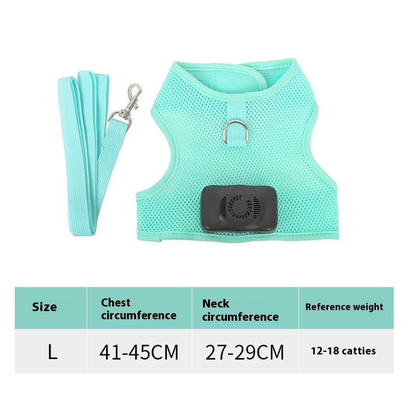 Pets Dog Vest Chest Strap Harness Air Conditioner Cooling And Breathable