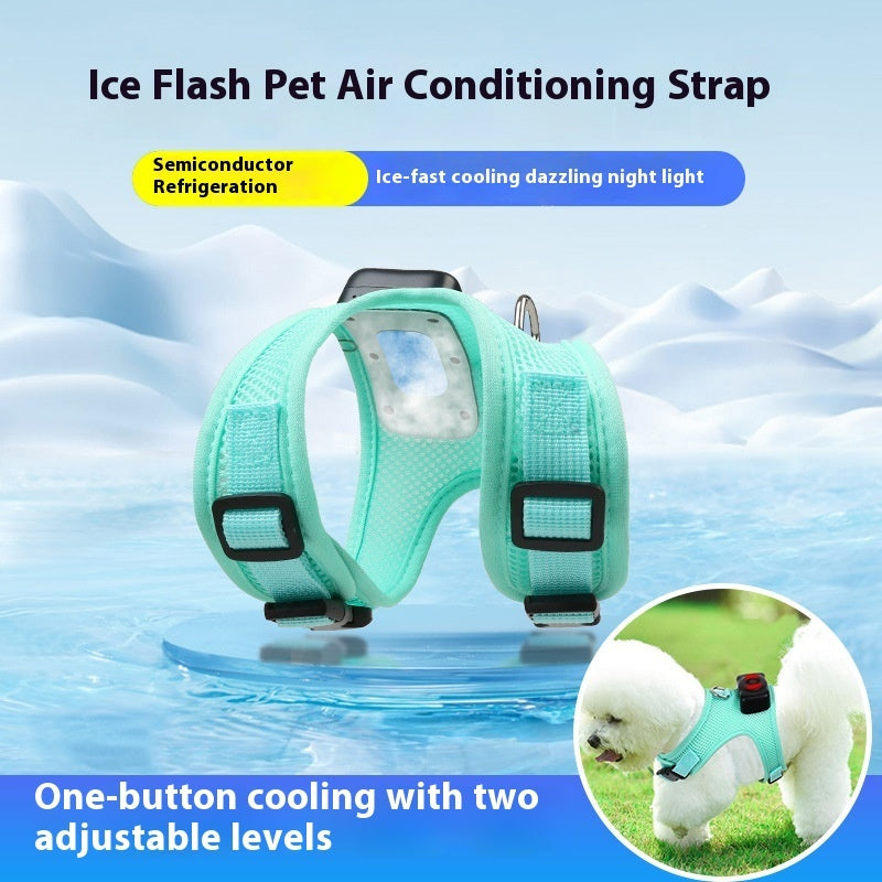 Pets Dog Vest Chest Strap Harness Air Conditioner Cooling And Breathable