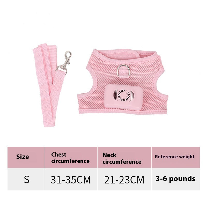 Pets Dog Vest Chest Strap Harness Air Conditioner Cooling And Breathable