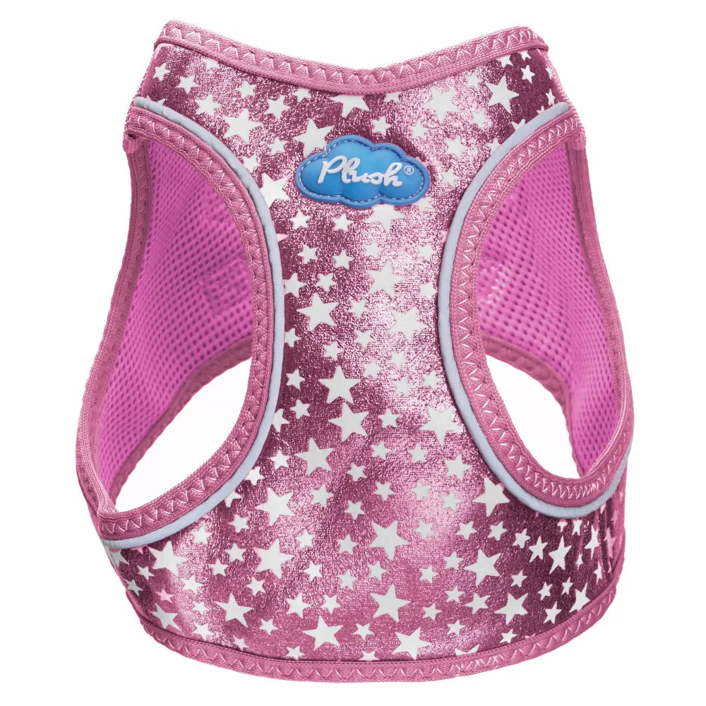 Pink Plush Step In Glitter Glow Harness