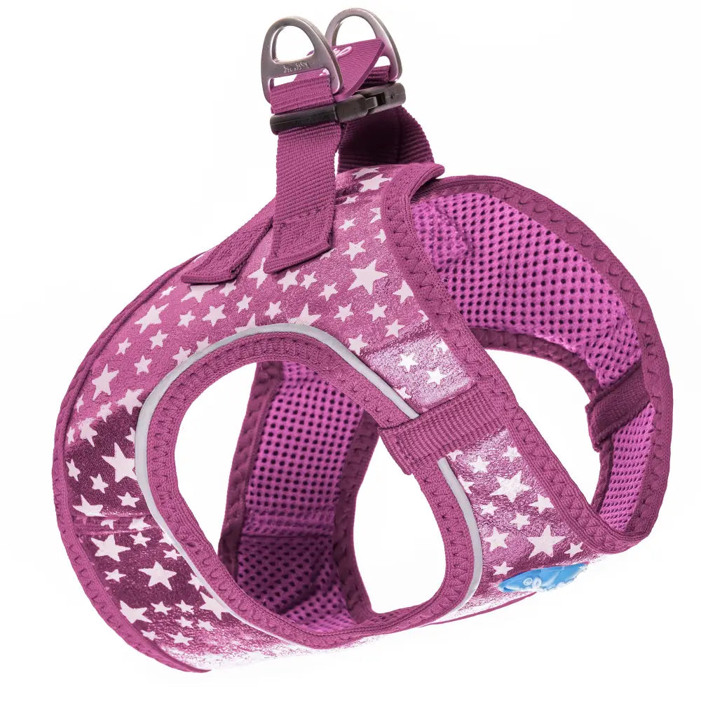Pink Plush Step In Glitter Glow Harness