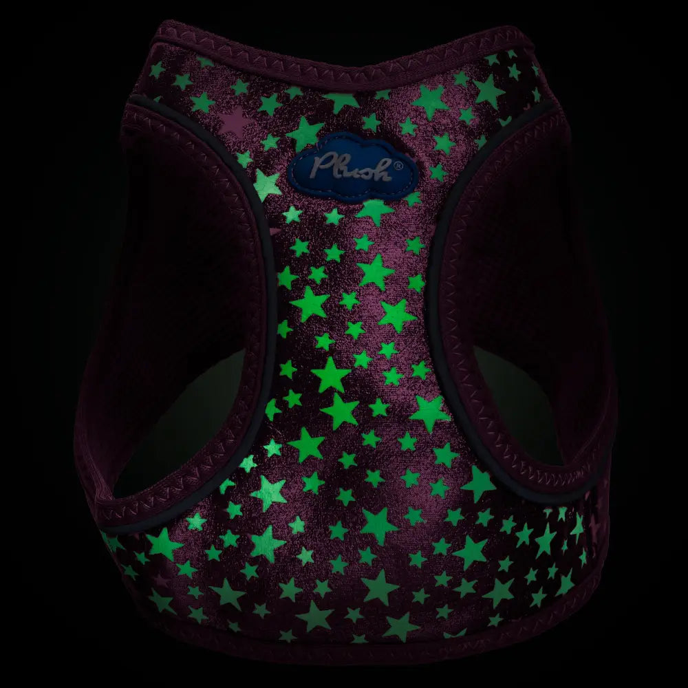 Pink Plush Step In Glitter Glow Harness