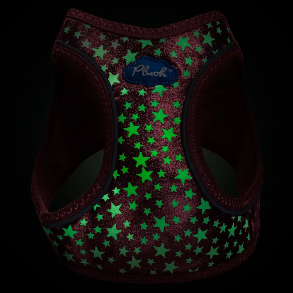 Red Plush Step In Glitter Glow Harness