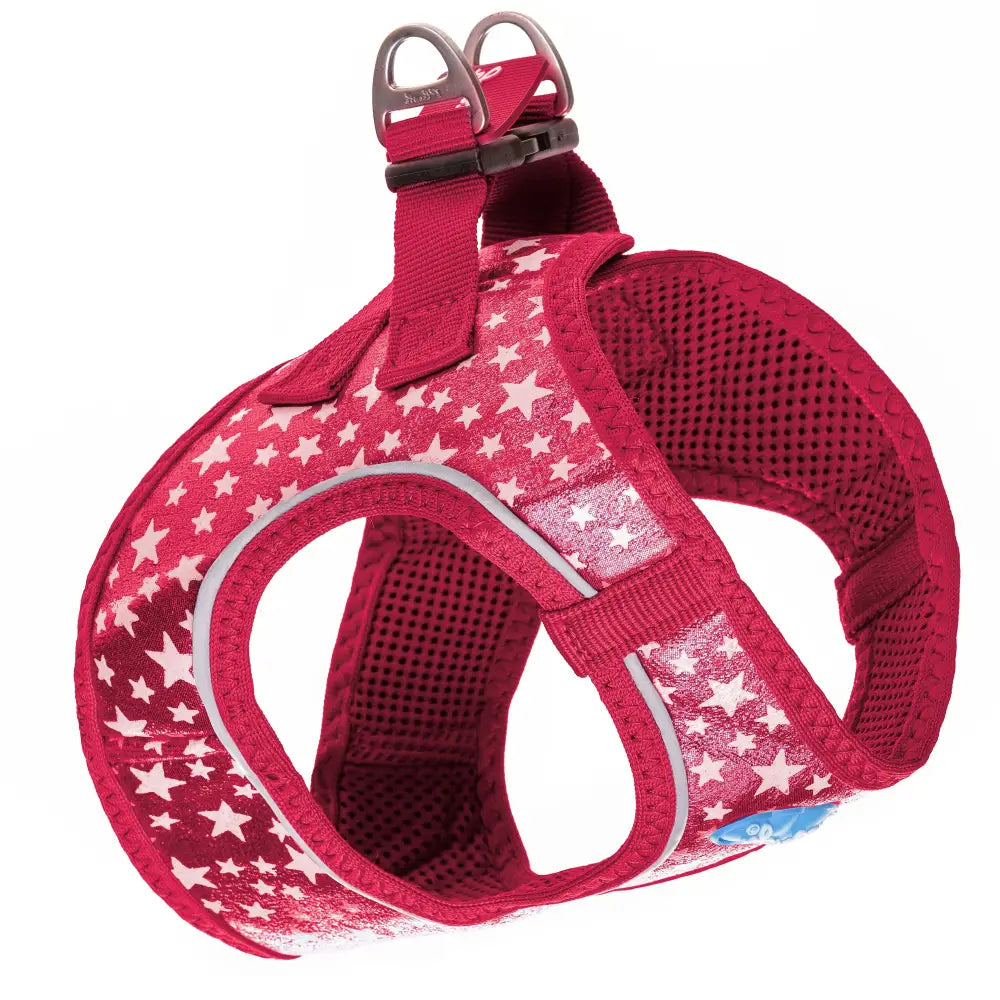 Red Plush Step In Glitter Glow Harness
